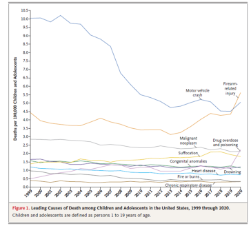 Deaths per 100,000 Children and Adolescents